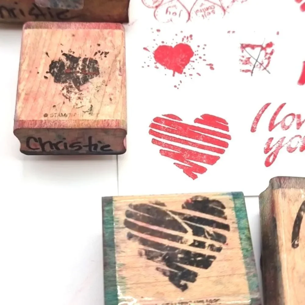 👋 VALENTINE'S DAY HEART LOVE STAMP SET 8 Pc  | Mix And Match 3/$20